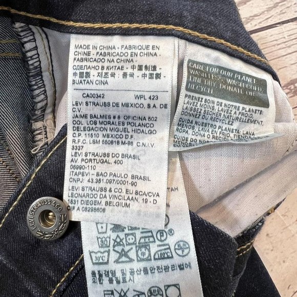 Levi's Women's Jeans Size 29 Blue Modern Rise Straight Leg Demi Curve Skinny - Picture 6 of 14